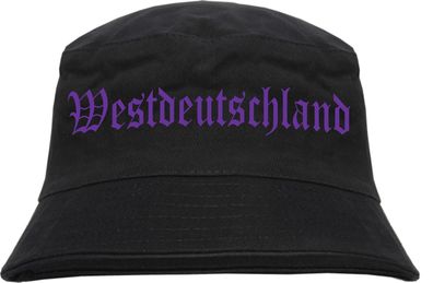 Westdeutschland Fischerhut - Druckfarbe Lila - Bucket Hat