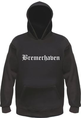 Bremerhaven Kapuzensweatshirt - Altdeutsch bedruckt - Hoodie Kapuzenpullover