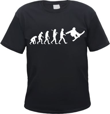 Evolution Snowboard Herren T-Shirt - Tee Shirt Snowboarder