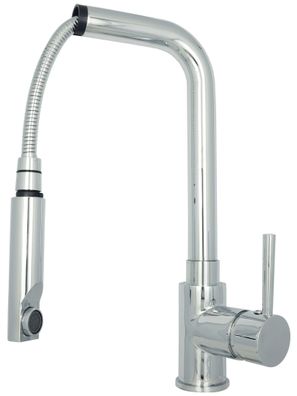 Spültischarmatur Küchenarmatur ausziehbar Wasserhahn Hochdruck Chrom 241CP