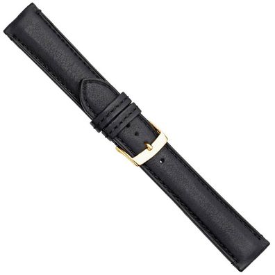 Berlin Premium Ersatzband Uhrenarmband Elchleder schwarz 20873G