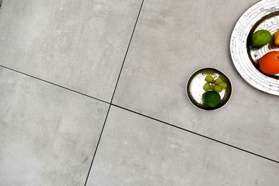 Terrassenplatten Betonoptik Grau ca.60x60 cm Keramikplatten Gartenplatten