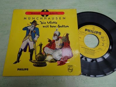 7" Single Philips 423910QE Münchhausen Die Wette mit dem Sultan Märchenwelt