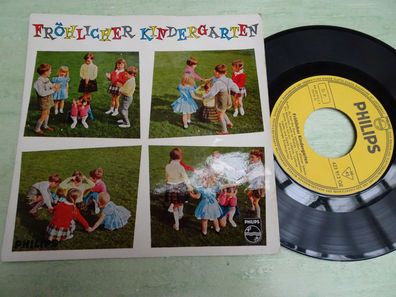 7" Single Philips 423912QE Fröhlicher Kindergarten Lieder Spiele Hamburger