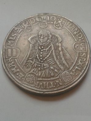 Reichstaler 1583 Sachsen Alt Gotha 28,63g Silber Johann Casimir und Johann Ernst