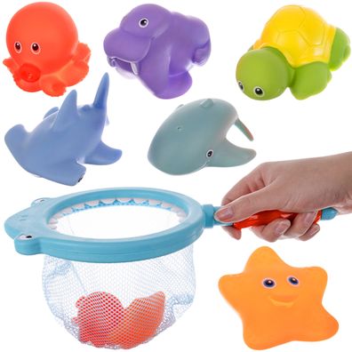 Baby Badespielzeug Gummitiere Spielzeug Badewanne Wasserspielzeugset 11474