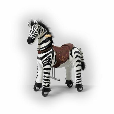 Mechanisches Reitpferd Pony auf Rollen Reitpony Pony Zebra M für Kinder 5-1J Neu