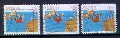 Australien Australia [Lot] 18 ( O/ used ) div Zähnungen für Spezialist!