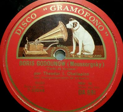 Theodor I. Chaliapine "Principe Igor / Boris Godounow" Gramofono 1927 78rpm 10"