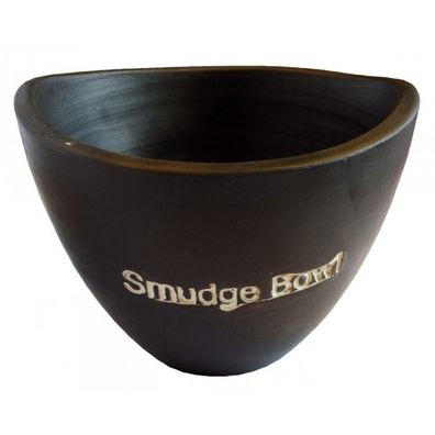 Räuchergefäß SMUDGE-BOWL klein Keramik schwarz 10 cm Räucherschale Räucherofen