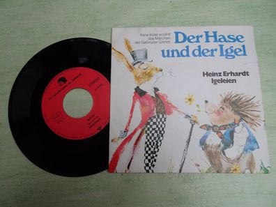 7" WerbeSingle Märchen Der Hase & der Igel Irene Koss Igeleien Heinz Erhardt Albingia