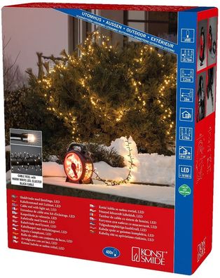 Micro LED Kabelaufroller schwarz-rot 400 bernstein 30V 8,7m schw Kabel 3844-800