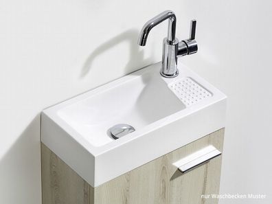 Hochwertiges Design Badmöbelset Waschbecken mit Unterschrank und Spiegel Gäste WC