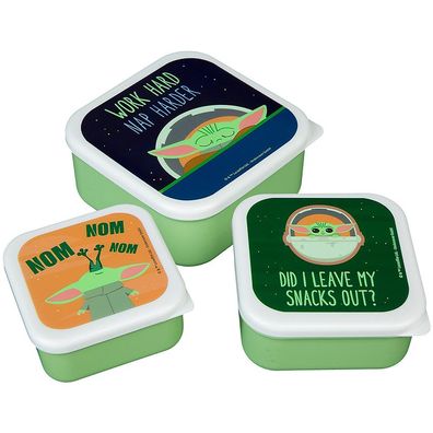 Star Wars The Mandalorian - Grogu 3er Lunch Brotdosen Set