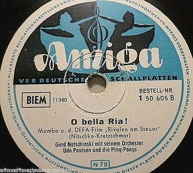 Udo Paulsen / Manolita "O bella Ria! - aus dem DEFA-Film "Rivalen am Steuer" Amiga