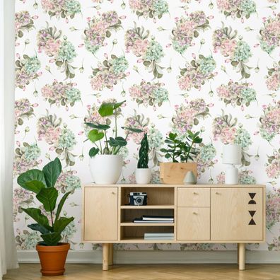 VLIES TAPETE Designtapete Blumen Rosen Blaetter Natur Pflanzen XXL 2370