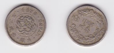 1/4 Yang Silber Münze Korea 1901 ss+ KM 1117 (154680)