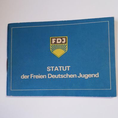 DDR FDJ Statut der Freien Deutschen Jugend