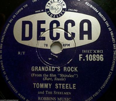 TOMMY STEELE & The Stellmen "Grandad´s Rock - from film "Shiralee" Decca 1956