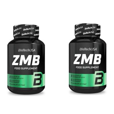 ZMB von BioTech USA 2x 60 Kapseln Zink-Magnesium-B6