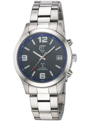 ETT Eco Tech Time Funk-Solar Herren-Armbanduhr Gobi Blau EGS-11485-32M