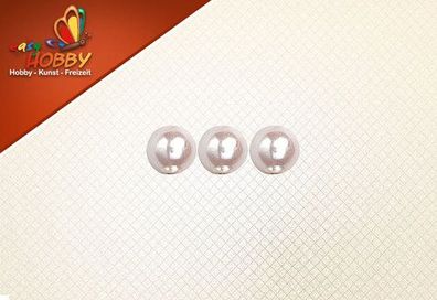 Wachsperlen 4 mm Ø, hochwertige Perlen aus Japan, 3 Beutel zu 110 Stück
