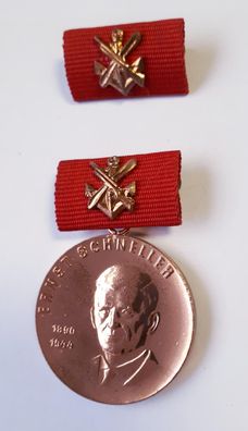 DDR GST Medaille Ernst Schneller