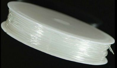 Nylon Band elastisch weiß 1 m X 0,5 mm Gummiband EXTRA STARK Armband 2,80€ / m *