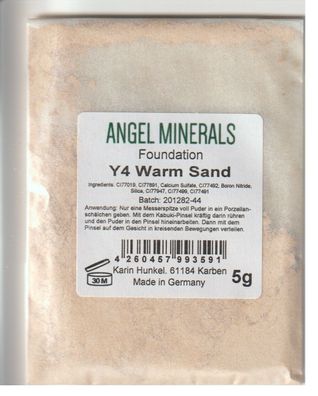 5 g Refill: Angel Minerals Foundation, Mineral Make Up, Y4 Warm Sand