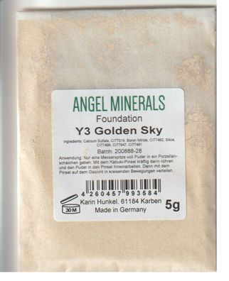 5 g Refill: Angel Minerals Foundation, Mineral Make Up, Y3 Golden Sky