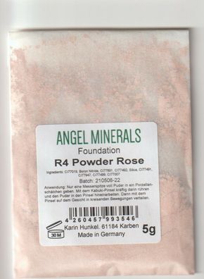 5 g Refill: Angel Minerals Foundation, Mineral Make Up, R4 Powder Rose