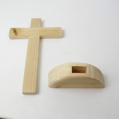 Kreuz 20cm Holz Jesus Handmade Holz Jesus Christus Ostern