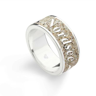 DUR Schmuck Ring "Nordsee" Silber 925/ - rhodiniert (R4588)