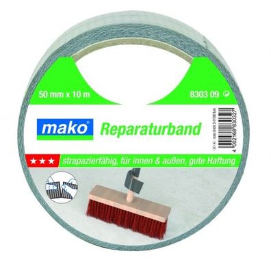 Mako Reparaturband 50mmx 10m silber Nr. 830309 Panzertabe, Panzerband, Gewebeklebeban
