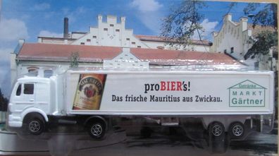 Mauritius Brauerei Nr.06 - Getränkemarkt Gärtner - MB 1320 - Sattelzug Oldie