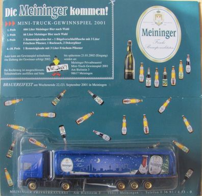 Meininger Brauerei Nr.22 - Winterbock - Scania - Sattelzug mit Tankauflieger