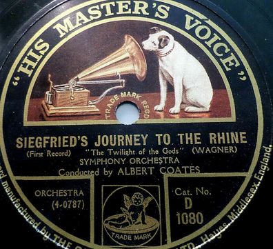 ALBERT COATES "Siegfried´s Journey To The Rhine - Wagner" HMV 1926