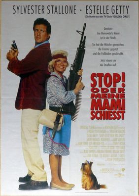 Stop! Oder meine Mami schiesst - Original Kinoplakat A1-Sylvester Stallone-Filmposter