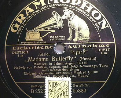 Hedwig v. Debitzka & Helge Roswaenge "Mädchen, in deinen Augen" Grammophon 1929