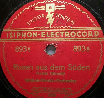 Isiphon-Orchester "Rosen aus dem Süden / Geschichten aus dem Wiener Wald" 1926