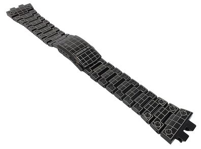 Casio G-Shock Uhrenarmband schwarz Edelstahl Gitter Muster GMW-B5000CS