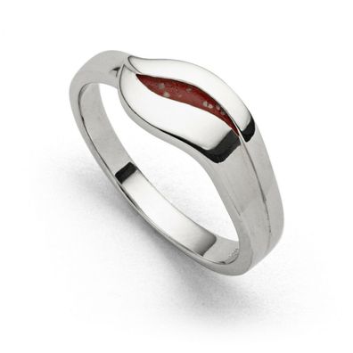 DUR Schmuck Ring Silberschweif Koralle Silber 925/ -rhodiniert ( R5703)
