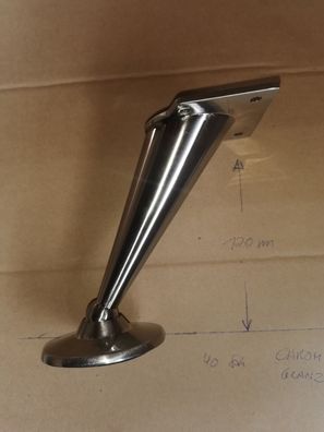 Möbelfuß Möbelfüße Schrankfuß Schrankfüße Stellfuß Fuß 120 mm Höhe 4 Stück