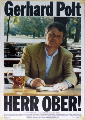 Herr Ober! - Original Kinoplakat A1 - Gerhard Polt, Christiane Hörbiger - Filmposter