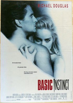 Basic Instinct - Original Kinoplakat A1- Michael Douglas, Sharon Stone - Filmposter
