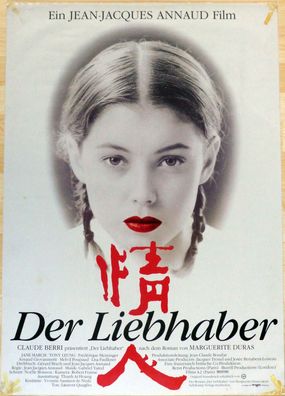Der Liebhaber - Original Kinoplakat A1- Jane March, Tony Leung Ka Fai - Filmposter