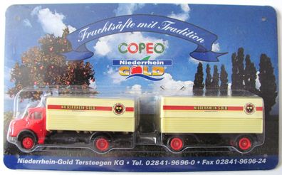 Niederrhein Gold Nr.03 - Fruchtsäfte mit Tradition - MB L322 - Hängerzug Oldie