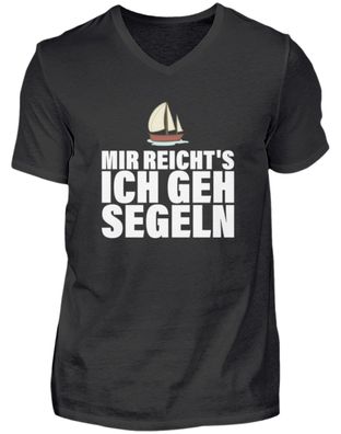 MIR REICHT'S ICH GEH SEGELN - Herren V-Neck Shirt