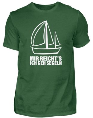MIR REICHT'S ICH GEH SEGELN - Herren Basic T-Shirt-645RSBTG