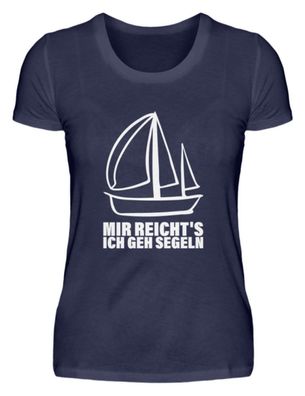 MIR REICHT'S ICH GEH SEGELN - Damen Premium Shirt-645RSBTG